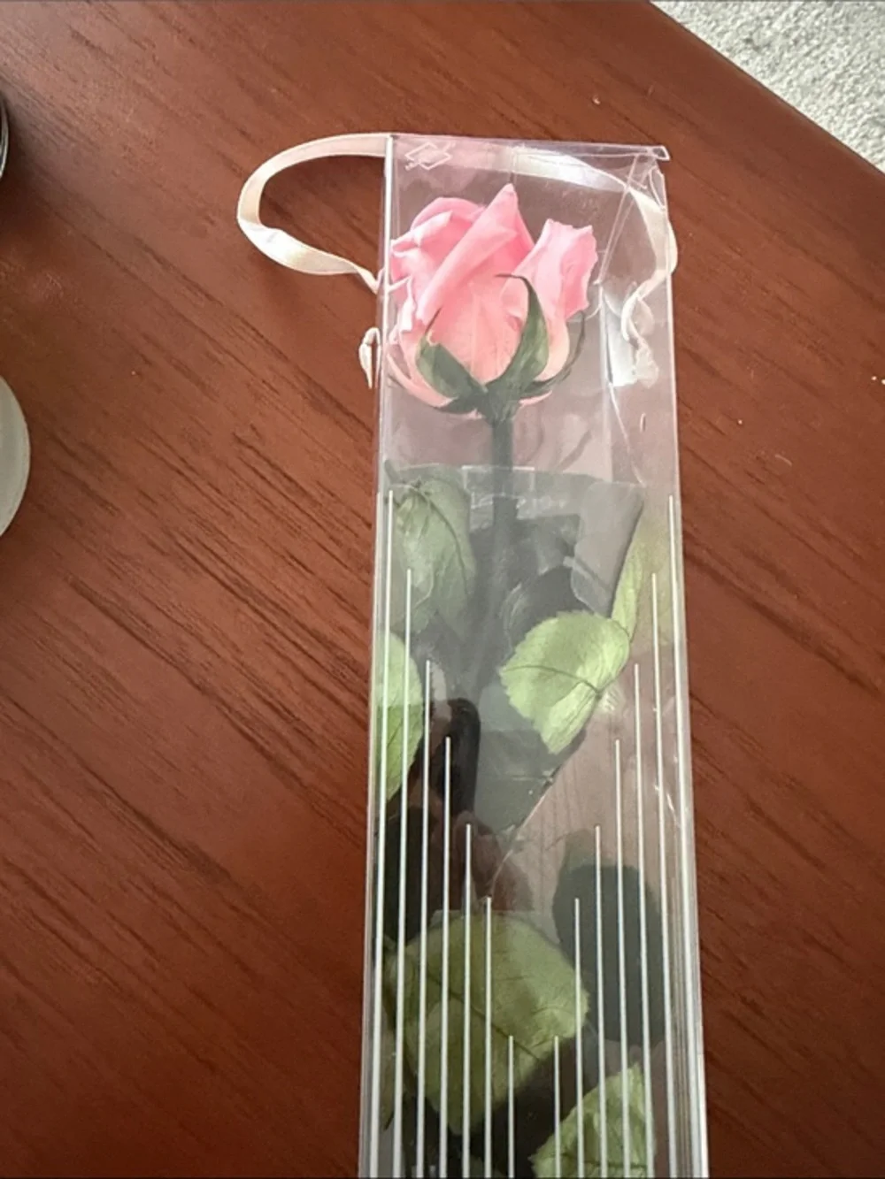 Pink Rose Stem - Decorative Floral